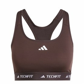 Soutien-gorge de Sport Adidas Techfit Medium Marron