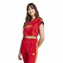 T-shirt à manches courtes femme Adidas Tiro Cut 3  Rouge