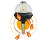 Gardena ClickUp! Lanterne: Pivotante et réglable en hauteur, à associer avec le support pour balcon ClickUp! ou le manche ClickU