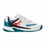 Kempa Wing 2.0 Junior Chaussures de Handball, weiß/Rot/Schwarz, 34 EU