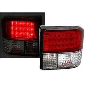 AD Tuning GmbH & Co. KG AD Tuning GmbH & Co 960421 Set de Feux arrière LED en Verre Transparent -Rouge/Blanc