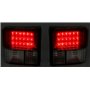 AD Tuning GmbH & Co. KG AD Tuning GmbH & Co 960421 Set de Feux arrière LED en Verre Transparent -Rouge/Blanc