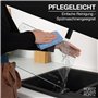 Moritz & Moritz Planche à découper en verre 40 x 30 cm – Planche à découper en verre de sécurité anti-rayures et hygiénique – Pl