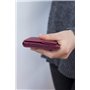 Modèle Vienne Portemonnaie RFID Particulier en Cuir de Vachette, Fabrication façon « viennoise », avec Compartiment pour la Monn