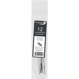 PRODIAMANT Lot de 12 lames de scie à chantourner taille 1 fine pour métal - 130 mm - Fabriquées en Allemagne