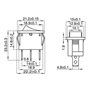McPower 1323077 Interrupteur à bascule 3 pôles Noir AC 250 V/6 A