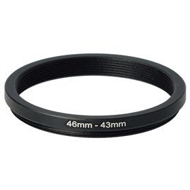 vhbw Bague d'adaptation de Filtre Step-Down de 46 mm vers 43 mm pour Objectif d'appareil Photo - Réducteur