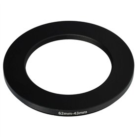 vhbw Bague d'adaptation de Filtre Step-Down de 62 mm vers 43 mm pour Objectif d'appareil Photo - Réducteur
