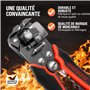 MONZANA® Pince à dénuder multifonction électricien 3en1 220 pièces boîte 0,2-6mm² pince à dénuder automatique auto-ajustable dén