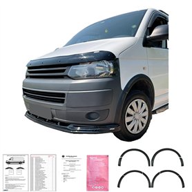 Oneway Jeu d'enjoliveurs de passage de roue compatible avec Volkswagen Transporter T5/T5.1 2003-2015 (Chassis court & longue) -