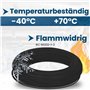Kalitec H07V-U 1 x 1,5 mm² Noir I Fil simple en PVC ignifuge 1,5 mm² Toron rigide en cuivre I 450/750 V I Câble de câblage monof