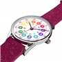 Cander Berlin MNA 1730 M Montre d'apprentissage étanche pour enfant Rose pailleté, Rose, bracelet
