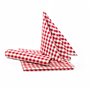 texpot Lot de 4 sets de table à carreaux rouges et blancs - Dimensions : 33 x 45 cm - Élégants sets de table 100 % coton - Style