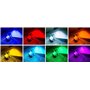 Technaxx Éclairage intérieur de Voiture avec Adaptateur de Voiture 12V TX-140 - Bandes LED Multicolores, 8 Couleurs Vives, inten