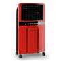oneConcept Baltic Red Rafraichisseur d'air/ventilateur mobile (65W avec fonction humidificateur/ionisateur