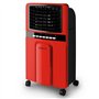 oneConcept Baltic Red Rafraichisseur d'air/ventilateur mobile (65W avec fonction humidificateur/ionisateur, 3 niveaux de puissan