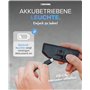 BÜCHEL Feu arrière de vélo LED pour porte-bagages - Fabriqué en Allemagne - Feu arrière de vélo rechargeable par USB-C - Montage