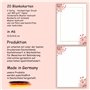 Lot de 20 cartes postales vierges avec motif - Cartes postales à personnaliser soi-même - Cartes d'invitation à faire soi-même -