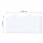 babybay Tour de lit piqué compatible avec le modèle Boxspring XXL, blanc mélange d'étoiles sable/bleu azur