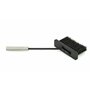 Valo Malmö VK000307 Serviteur de cheminée 3 pièces avec balai, pelle et tisonnier, accessoires de cheminée avec support, noir et