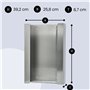 INOGS Support mural pour gants (pour 3 boîtes) - Porte-gants en acier inoxydable - Support pour gants jetables - Distributeur de