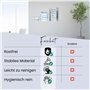 INOGS Support mural pour gants (pour 3 boîtes) - Porte-gants en acier inoxydable - Support pour gants jetables - Distributeur de