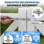 Torfix® Verrou de portail robuste 420 mm avec test de marchandises Note 1,2 pour un verrouillage sûr du curseur au sol - Verrou 