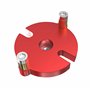 HofWerker Localisateur central pour bois équarri - Jauge de cheville pour matériaux en plaques - Finder de point central pour bo