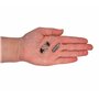 SKIR'CO Lot de 50 vis autoforeuses peintes 4,2 x 16 mm, tête de réglage modifiée Phillips Vis à tôle Tête gaufrée (50, Noir de j