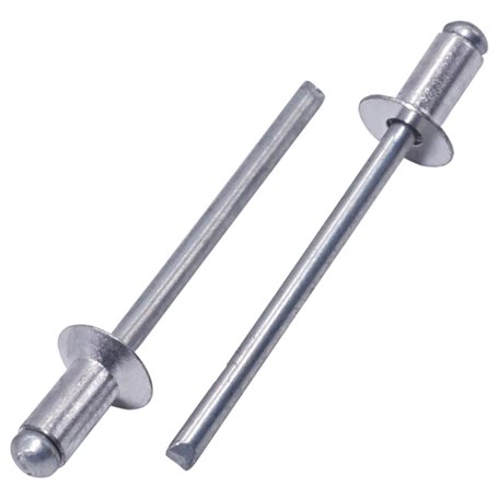 SKIR'CO (500 pièces) Rivets aveugles en aluminium à tête fraisée 4