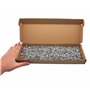 SKIR'CO (500 pièces) Rivets aveugles en aluminium à tête fraisée 4,0 x 8 mm, mandrin en acier, rivets pop
