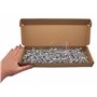 SKIR'CO (200 pièces) Rivets Aveugles à Grande Bride en Aluminium 5,0 x 12 mm, Mandrin en Acier, Foret Inclus