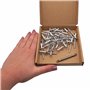 SKIR'CO (30 pièces) Rivets Aveugles à Grande Bride en Aluminium 5,0 x 16 mm, Mandrin en Acier, Foret Inclus