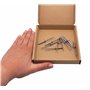 SKIR'CO Lot de 10 rivets aveugles en acier inoxydable à tête bombée DIN 7337 A2 (10, 4,0 x 20 mm)
