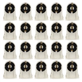 OSALADI 20 Pcs Support de Lampe Fluorescente Vis Type T8 / G13 Support de Lampe Non Shunté Pierre Tombale Remplacement de La Dou