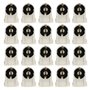 OSALADI 20 Pcs Support de Lampe Fluorescente Vis Type T8 / G13 Support de Lampe Non Shunté Pierre Tombale Remplacement de La Dou