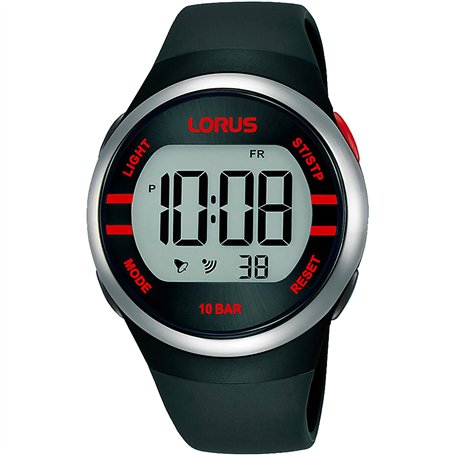 Lorus Hommes Analogique-numérique Quartz Montre avec Bracelet en Résine R2335NX9