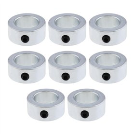 EMSea 8pcs Colliers d'arbre 20mm Bagues de Réglage Anneau de Positionneur Bague Galvanisée Colliers d'arrêt de Profondeur avec V