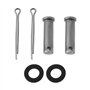 eMagTech Lot de 2 Goupilles Fendues 11 X 40 Mm avec Clip Et Rondelle Compatible avec Nostalgia La Pompe à Main Type 75
