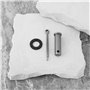 eMagTech Lot de 2 Goupilles Fendues 11 X 40 Mm avec Clip Et Rondelle Compatible avec Nostalgia La Pompe à Main Type 75