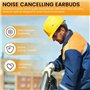 Dytabepl Bouchons d'oreilles Bluetooth Réutilisables en Silicone Étanche et Souple avec Cordon, protection auditive, réduction d