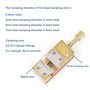 YEHEI Dispositif multifonction pour fixer des pièces de montre, couronne de montre, outil de réparation de montre pour horloger,