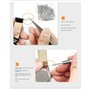 YEHEI Kit de réparation de montre en métal + outil pour presser les montres - Kit d'outils pour remplacer la batterie de montre 