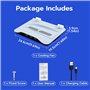 Mcbazel Support de Refroidissement et Station de Charge pour Console PS5/PS5 Slim/PS5 Pro avec Ventilateurs à Vitesses Multiples