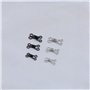 eMagTech 120pcs Crochets à Coudre et Fermeture des Yeux Couture Bricolage Accessoires d'artisanat pour Soutien-Gorge Vêtements V