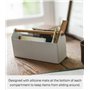 Yamazaki 4152 TOSCA Pen Stand Wide, white, Steel/Wood, 27 x 8.5 x 13.5 cm
