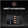 Duracell - chargeur de piles AA et AAA en 4 heures (2 piles AA et 2 piles AAA rechargeables incluses)