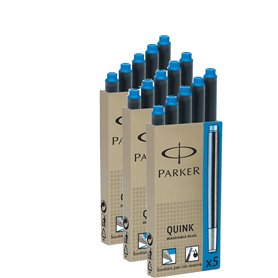 Parker Z44 Pack de 5 cartouches d'encre Noir