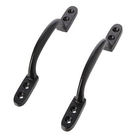 Bulk Hardware BH00060 Paquet de 2 Poignées anciennes 150 mm Noir