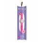 Tikkers pour Fille Montre à Quartz avec Cadran Blanc Affichage analogique et Rose foncé en Tissu et Toile Sangle Tk0119